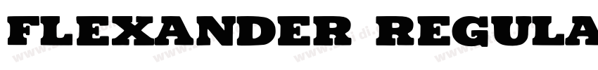 Flexander Regular字体转换